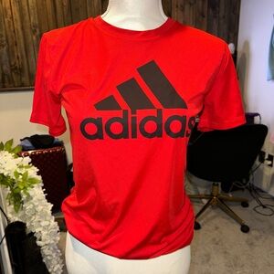 RED ADIDAS BOYS T-SHIRT